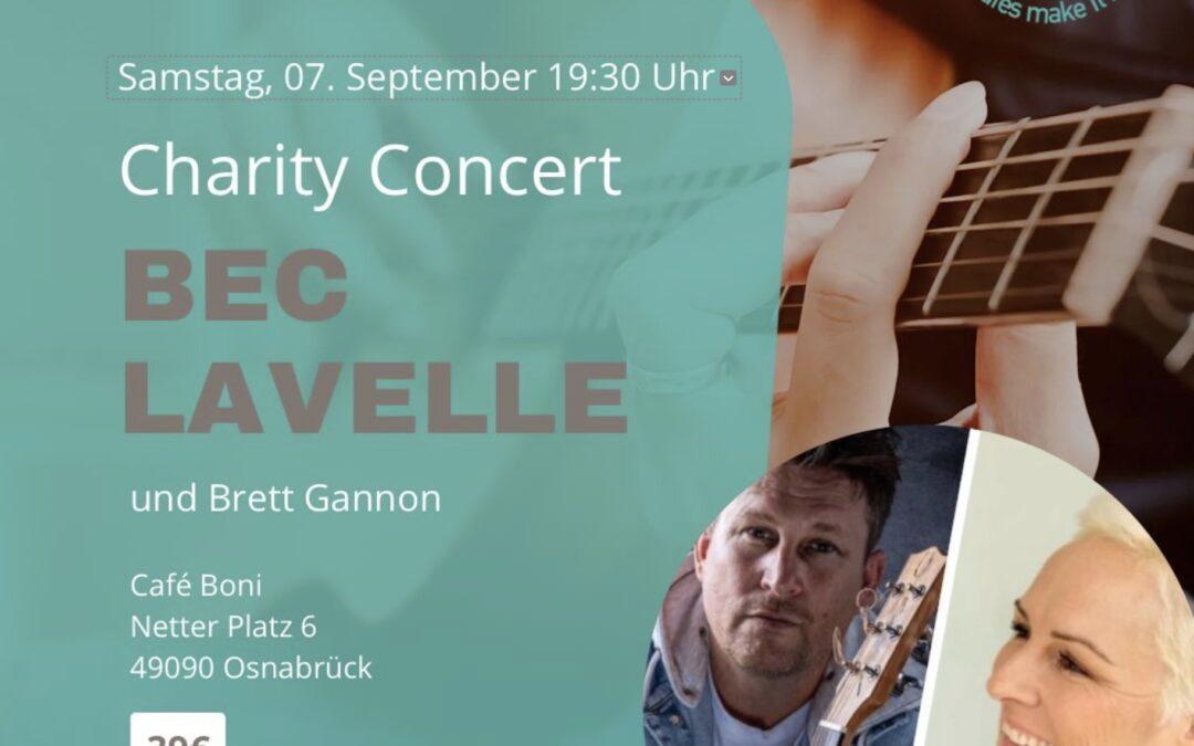 Charity Concert für KUKUK: Bec Lavelle und Brett Gannon kommen ins Café Boni