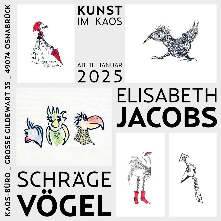 KUNST im KAOS: Ausstellung mit Zeichnungen von Elisabeth Jacobs